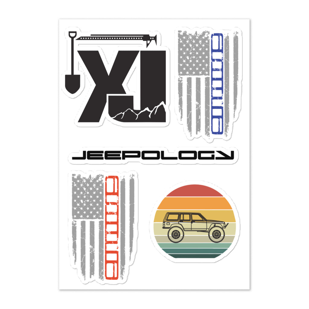 Zj Sticker XJ Cherokee Sticker sheet – Jeepology Offroad