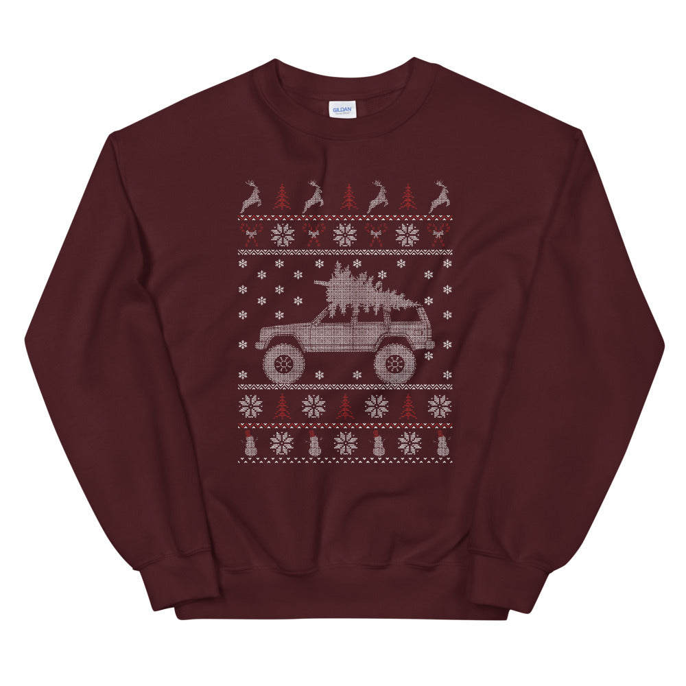★JEEP★ Cherokee Racing V-neck Sweatshirt One Ton XJ Christmas - Deadline 12/10 – Jeepology Offroad